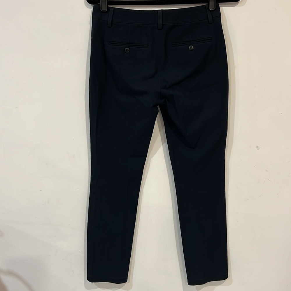 Theory Navy Blue Straight Leg Dress Pants Trousers size 4 - Picture 10 of 12